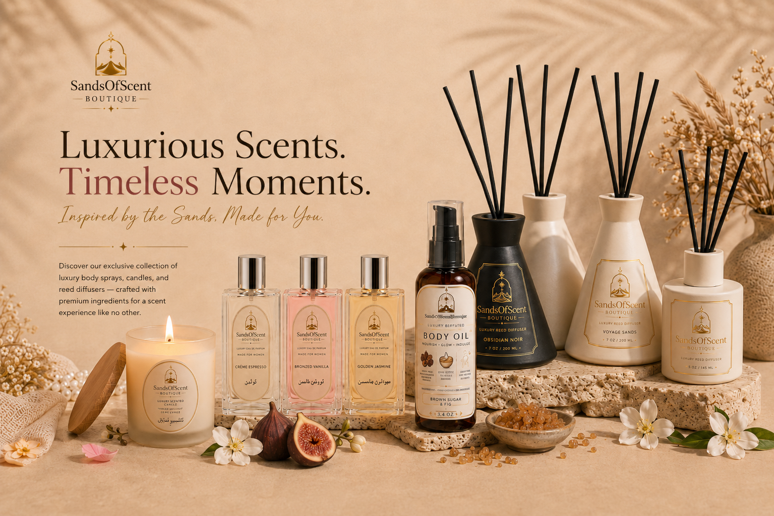 Sands of Scent Boutique — Luxurious Scents. Timeless Moments.